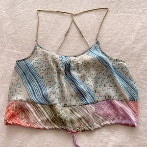 American Eagle *worn once* boho cropped cami top